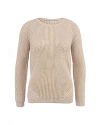 Женский светло-коричневый свитер с круглым вырезом от Tom Farr