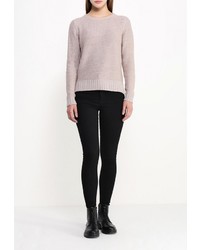 Женский светло-коричневый свитер с круглым вырезом от Troll