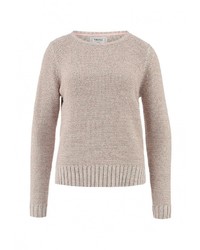 Женский светло-коричневый свитер с круглым вырезом от Troll