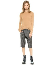 Женский светло-коричневый свитер с круглым вырезом от Thakoon