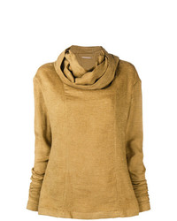 Женский светло-коричневый свитер с хомутом от Nehera