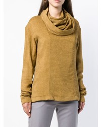 Женский светло-коричневый свитер с хомутом от Nehera