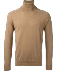 Мужской светло-коричневый свитер от AMI Alexandre Mattiussi