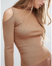 Женский светло-коричневый свитер от Miss Selfridge