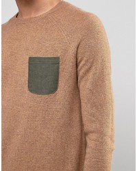 Мужской светло-коричневый свитер от Asos