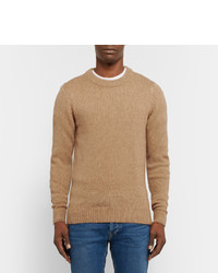 Мужской светло-коричневый свитер от Sandro