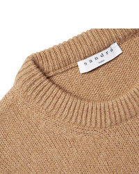 Мужской светло-коричневый свитер от Sandro