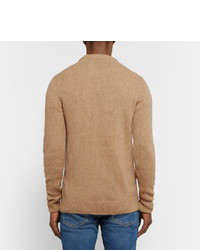 Мужской светло-коричневый свитер от Sandro