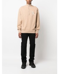 Мужской светло-коричневый свитшот от Calvin Klein Jeans