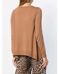 Светло-коричневый свободный свитер от Twin-Set