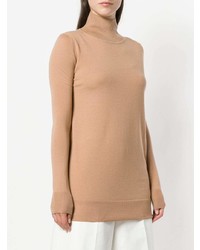 Светло-коричневый свободный свитер от Jil Sander Navy