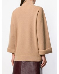 Светло-коричневый свободный свитер от A.P.C.