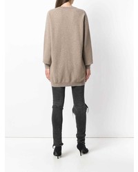Светло-коричневый свободный свитер от Liska