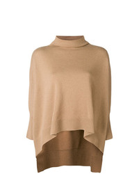 Светло-коричневый свободный свитер от Societe Anonyme