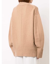 Светло-коричневый свободный свитер от Proenza Schouler