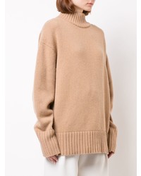 Светло-коричневый свободный свитер от Proenza Schouler