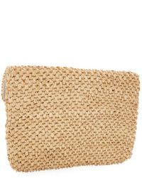 Светло-коричневый соломенный клатч от Hat Attack