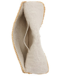 Светло-коричневый соломенный клатч от Hat Attack