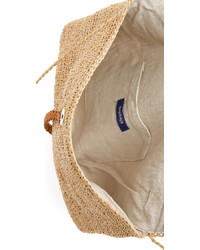 Светло-коричневый соломенный клатч от Hat Attack