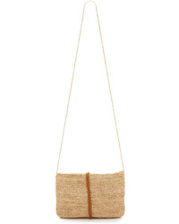 Светло-коричневый соломенный клатч от Hat Attack