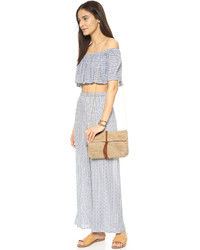 Светло-коричневый соломенный клатч от Hat Attack