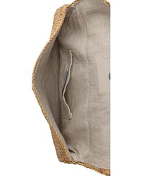 Светло-коричневый соломенный клатч от Bop Basics