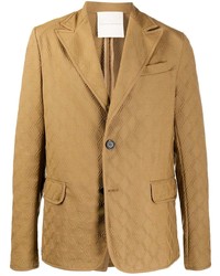 Мужской светло-коричневый стеганый пиджак от Marco De Vincenzo
