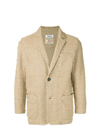 Мужской светло-коричневый твидовый пиджак от Coohem
