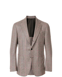 Мужской светло-коричневый твидовый пиджак от Lardini
