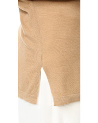 Светло-коричневый топ с открытыми плечами от Dion Lee