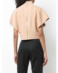 Светло-коричневый укороченный топ от David Koma