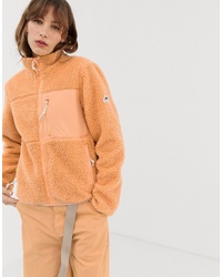 Женский светло-коричневый флисовый свитер на молнии от Penfield