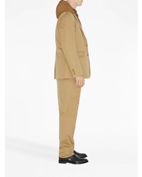 Мужской светло-коричневый хлопковый пиджак в клетку от Burberry