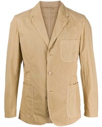 Мужской светло-коричневый хлопковый пиджак от Aspesi