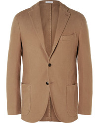 Мужской светло-коричневый хлопковый пиджак от Boglioli