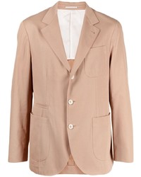 Мужской светло-коричневый хлопковый пиджак от Brunello Cucinelli
