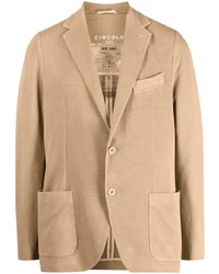 Мужской светло-коричневый хлопковый пиджак от Circolo 1901