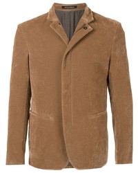 Мужской светло-коричневый хлопковый пиджак от Emporio Armani