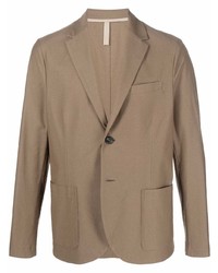Мужской светло-коричневый хлопковый пиджак от Harris Wharf London