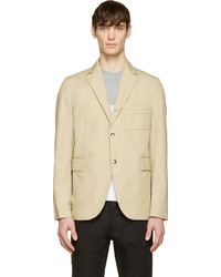 Мужской светло-коричневый хлопковый пиджак от Moncler