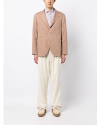 Мужской светло-коричневый хлопковый пиджак от Brunello Cucinelli