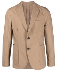 Мужской светло-коричневый хлопковый пиджак от Peserico