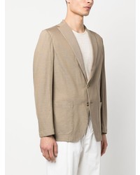 Мужской светло-коричневый хлопковый пиджак от Boglioli