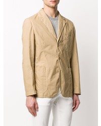 Мужской светло-коричневый хлопковый пиджак от Aspesi
