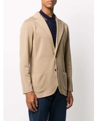Мужской светло-коричневый хлопковый пиджак от Lardini