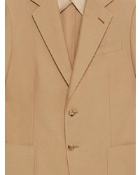 Мужской светло-коричневый хлопковый пиджак от Gucci