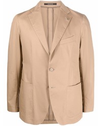 Мужской светло-коричневый хлопковый пиджак от Tagliatore