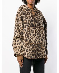 Женский светло-коричневый худи с принтом от R13