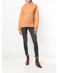 Женский светло-коричневый худи от Helmut Lang