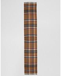 Женский светло-коричневый шарф в клетку от Miss Selfridge